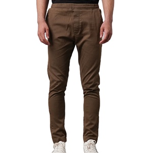 กางเกงกีฬาผู้ชายผ้าโพลีเอสเตอร์/คอตตอนสั่งทำพิเศษ คุณภาพสูง พร้อมโลโก้สั่งทำ สายรูดปรับได้ บริการ OEM กางเกงลำลองสำหรับผู้ชาย - Product Image 2