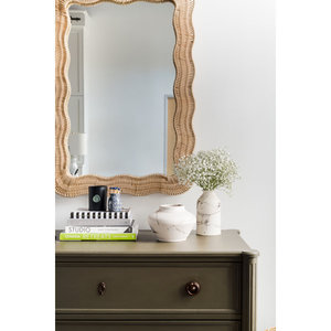 กระจกติดผนังหวายแบบใหม่ประตูบานกระจกสะท้อนแสง - Product Image 6