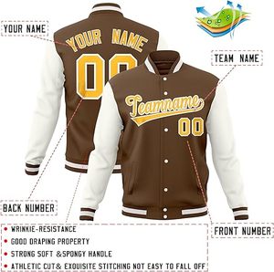 เสื้อแจ็คเก็ตนักบิดแบบมีตัวอักษร - Product Image 3