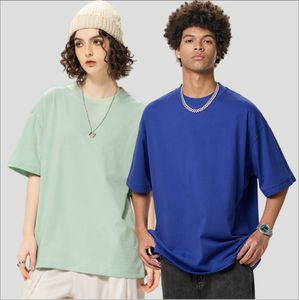 T-shirt personnalisé uni de haute qualité grande taille T-shirt à épaules tombantes Vente en gros 240Gsm T-shirt homme Streetwear T-shirt surdimensionné pour homme - Product Image 1