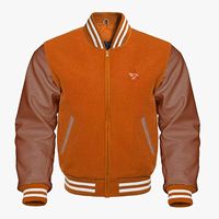Vestes de baseball vintage en laine pour hommes avec manches en cuir et patchs brodés rayés personnalisés pour l'automne et l'hiver