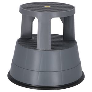 Sgabello rotondo WELL HOME up grigio scuro - Product Image 1