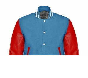 แจ็กเก็ตเบสบอลขนแกะสีดำเทาสำหรับผู้ชายแจ็คเก็ตบอมเบอร์เลตเทอร์แมนสำหรับโรงเรียนสีเหลืองปกตั้งสำหรับฤดูหนาว - Product Image 2