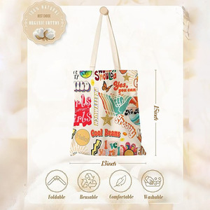 กระเป๋าผ้าแคนวาสแฟชั่นทันสมัย กระเป๋าถือขายส่ง รับทำโลโก้ตามสั่ง - Product Image 2