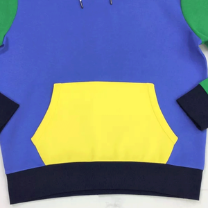 Calidad Premium 2025 Versión Sudaderas con capucha para hombre Multi Color-blocked Pullover Sudadera con capucha de mezcla de algodón Basics Top para hombres - Product Image 4