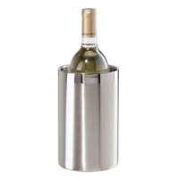 Enfriador de vino de acero inoxidable de doble pared, hecho a mano, 100%, apto para alimentos, cubos de hielo, capacidad de 750ml, diseño personalizado