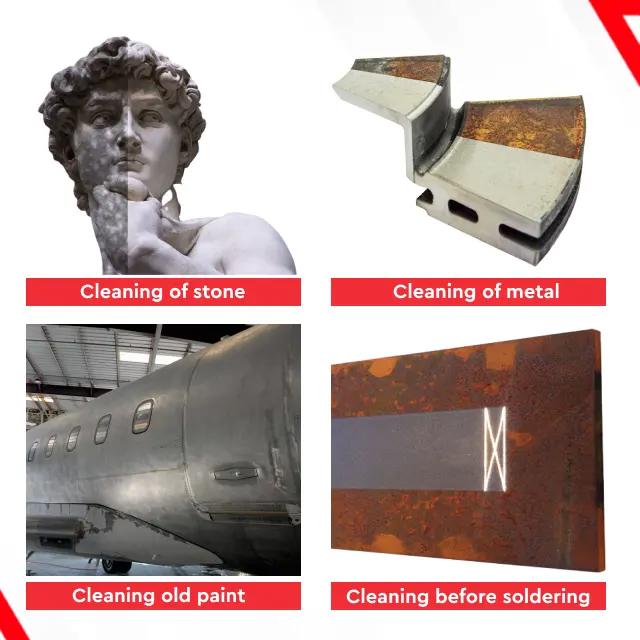 pulsed laser for sheet metal cleaning