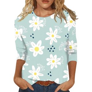 Camisetas ajustadas informales para mujer, Camiseta lisa de manga corta a la moda 2025 para mujer, Camiseta de algodón hecha a medida con MOQ bajo para mujer - Product Image 4