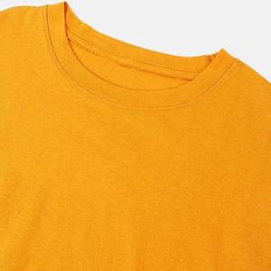 Camisetas personalizables de algodón 100% OEM ODM Elección promocional barata Plus Hombres 180 gramos Técnica teñida Lisa Fibra de Bambú - Product Image 6