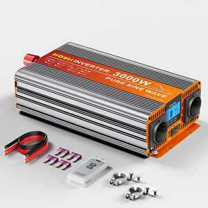 Inversor de Corriente de Onda Sinusoidal Pura HOULI 3000W/4000W/5000W/6000W/7000W, Inversor de Energía 12V/24V 220V para Automóvil - Product Image 1