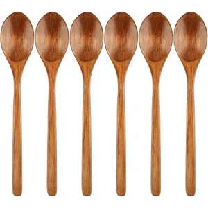 Ensemble de cuillères en bois artisanales tendance en bois naturel parfait pour manger outils de cuisine à domicile best-seller écologique - Product Image 5