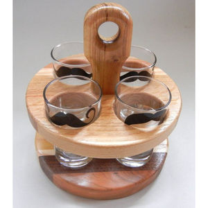 Latest Design Handmade Kitchenware Glass Holder Top Seller Restaurant <b>Large</b> Size Teak <b>Wood</b> Glass Holder Stylish <b>Storage</b> Solution - Product Image 6