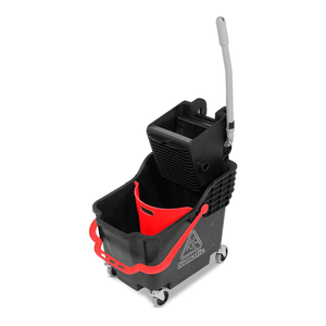 Hi-Bak 30L Gewerblicher Wischeimer mit Vertikalpresse und Doppel-Wasserbehältern Rumphi - Product Image 6