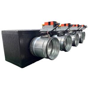 Plenum de Espuma de Poliuretano Motorizado Flexible Industrial Lindab de 5 Zonas con Amortiguadores de 160 o 200 mm para Sistemas HVAC - Product Image 1