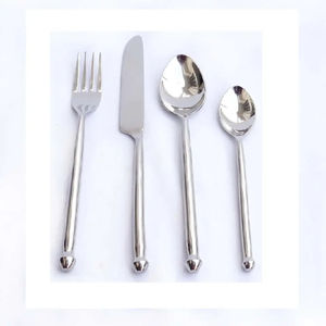 Ensemble de couverts élégants en acier inoxydable de qualité supérieure avec couverts jetables en surface PVD pour le thé, la cuisine et la fête Design moderne - Product Image 1