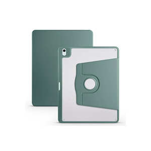 Étui pour iPad Air 13 SAFA Thermal Series Netzy avec support rotatif et emplacement pour stylet - Housse folio en PU premium vert foncé - Product Image 1