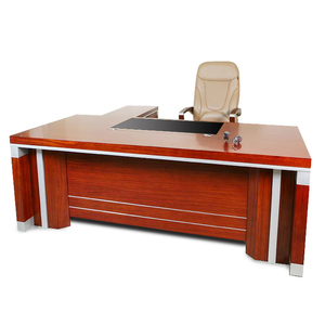 Scrivania Direzionale Lahr Kirsch XXL 2.2x1.0x0.76 m, Arredamento per Ufficio Contemporaneo, Scrivania Stabile per Manager, per Uso in Edifici Aziendali - Product Image 3