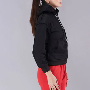 Sudaderas Cortas Personalizadas de Alta Calidad, Ropa Deportiva de Algodón para Mujer, Mangas Largas con Sudadera Moderna, Suave y Cómoda para Ropa Urbana - Product Image 3
