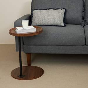 Nordic Luxury Corner Round End <b>Table</b> Solid Wood Design Modern Living Room <b>Sofa</b> <b>Side</b> <b>Table</b> Business Casual Magazine Coffee <b>Table</b> - Product Image 2
