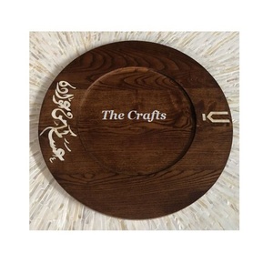 Assiette à chocolat en bois de couleur marron au design attrayant, vaisselle, assiette à chocolat de la plus grande qualité - Product Image 1