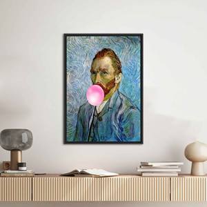 Elegant Van Gogh Self Portrait Printed <b>Canvas</b> Wall Decor,Black <b>Framed</b> - Product Image 1