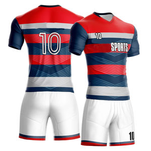 Uniformes de fútbol de equipo transpirable de tendencia superior Diseño OEM hecho en fábrica para la venta en línea Uniforme de fútbol para hombres - Product Image 5