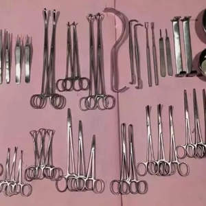 Juego de 50 Piezas de Instrumentos de Cirugía General y Laparotomía, Herramientas Quirúrgicas Básicas de Acero Inoxidable de Alta Calidad - Product Image 1