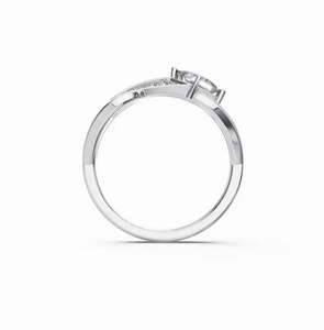 Bague en argent sterling avec diamant de créateur Bague Moissanite Nouveau design pour femme - Product Image 4