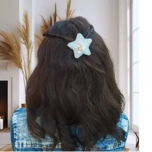 为儿童定制的手工刺绣发夹设计的星鱼也可用于转售目的。