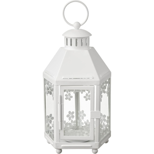 Farol Cuadrado de Acero Galvanizado y Vidrio de Calidad Exclusiva, Color Gris Plateado, para Decoración de Interiores del Hogar y Jardín, Precio Razonable - Product Image 4