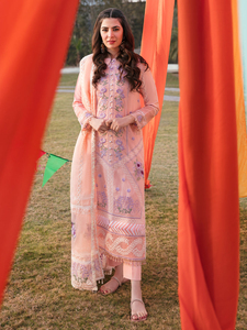 Vestido de Salwar Kameez hasta el suelo de césped de diseñador para mujer paquistaní, vestido estampado para fiesta de trabajo listo para usar, colección de verano 2025 - Product Image 2