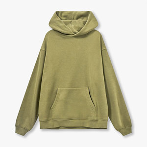 Hommes professionnels Streetwear à capuche surdimensionné poids lourd coton pull sweat impression de Logo personnalisé - Product Image 3