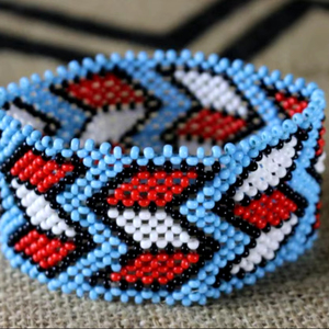 Cuentas geométricas de estilo étnico para mujer, para pulsera, tejidas a mano, ajustables, MBG, cuentas de semillas, oro, turquesa, Ópalo, perla, flor, fiesta - Product Image 2