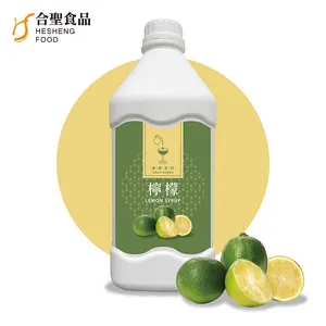 Fornecimento de bebidas com leite e chá de frutas em bolha de Taiwan Sixfold Xarope de concentrado de limão