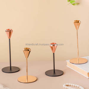 Alibaba's Assurance Handmade Eco-Friendly Stainless Steel Taper <b>Candle</b> <b>Holder</b> Premium Home Christmas Ramadan Table Decor <b>Candle</b> - Product Image 2