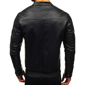 แจ็กเก็ตหนัง PU ของผู้ชายแจ็กเก็ตหนัง2025แจ็กเก็ตหนังวินเทจสำหรับผู้ชายดีไซน์ตามสั่ง - Product Image 2