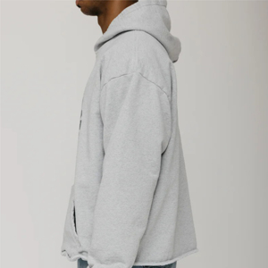 Unisex Heavyweight <b>Fleece</b> Pullover Hoodie Custom Logo 100% Cotton Silk Screen Printed Embroidered <b>Black</b> Oversized Solid Winter - Product Image 4