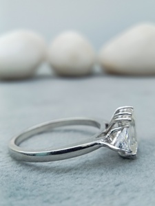 10K เครื่องประดับที่ดีที่เป็นของแข็ง2.5 CT สีขาวห้องปฏิบัติการปลูกตัดยอดเยี่ยมแหวนหมั้นเพชรแต่งงานชุด IGI รับรองทองชุบ - Product Image 3