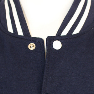 Chaqueta Universitaria con Detalles de Ribete, Tela de Sarga de Algodón, Bolsillo Interior, para Fanáticos de Conciertos y Festivales - Product Image 3