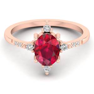 Bagues solitaires en argent sterling 925 de qualité supérieure REYES, moissanite taille ovale, 1,25 carat, pierre précieuse rubis, bijoux fins minimalistes - Product Image 6