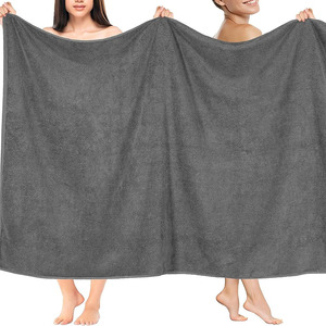 Design personnalisé 100% coton drap de bain éponge teint 500GSM charbon de bois 80X200 serviette de bain durable pour usage domestique impression personnalisée enfants - Product Image 6