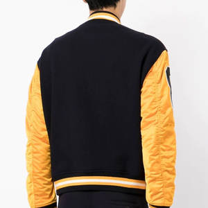 Custom Wholesale <b>Varsity</b> <b>Jackets</b> High Quality Embroidery Leather Sleeves <b>Vintage</b> <b>Varsity</b> Letterman Baseball <b>Jackets</b> - Product Image 4