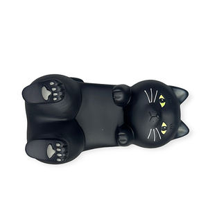 Soporte de teléfono para gatos/soporte de teléfono de poliresina para decoración de escritorio/decoración del hogar (negro o blanco) gato de la suerte - Product Image 4