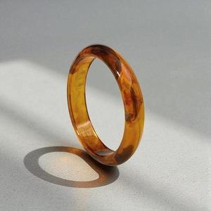 Wholesale <b>Clear</b> <b>Epoxy</b> <b>Resin</b> Bangles Bracelets Women Fashion Accessories / Girls Handmade Lucite Bangle Jewelry - Product Image 3