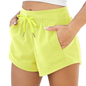 Shorts pour femmes prix de gros personnalisé été 2025 Shorts pour dames décontracté femme coton Shorts couleur unie bon Design - Product Image 1
