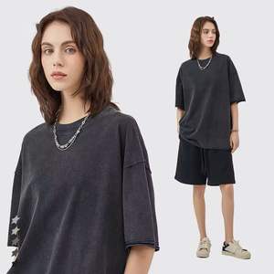 Camisetas extragrandes gruesas con hombros caídos formales unisex de talla grande personalizadas con tela de 260g - Product Image 4