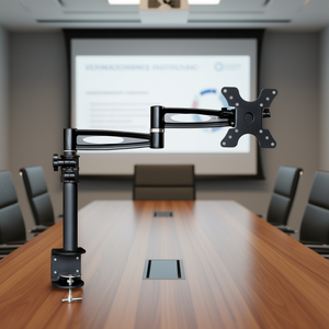 Soporte de Escritorio para Monitor LCD Intracom ICA 502BK con Brazo Largo VESA 100 x 100, Capacidad de 6 kg, Inclinable, para Productos de Presentación - Product Image 3