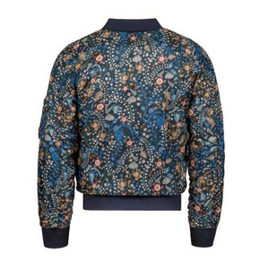Blouson d'aviateur rembourré à fermeture éclair imprimé de sublimation florale pour hommes de la rue haute la plus à la mode à vendre avec poches sur les manches - Product Image 2