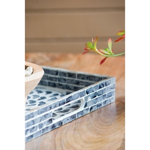 Bandeja DE SERVICIO DE MDF y nácar hecha a mano de alta calidad para hoteles y bares para servir el desayuno - Product Image 5