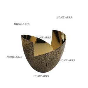 Bol décoratif en aluminium fait à la main Design tendance Vaisselle Fruits secs Bol de service pour restaurant Usage domestique - Product Image 3